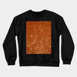 Orange swirl pattern Crewneck Sweatshirt